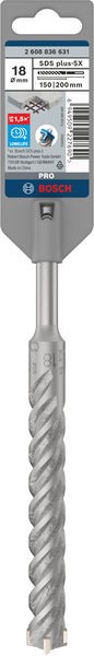 Broca para martillo PRO SDS plus-5X, 18 x 150 x 200 mm