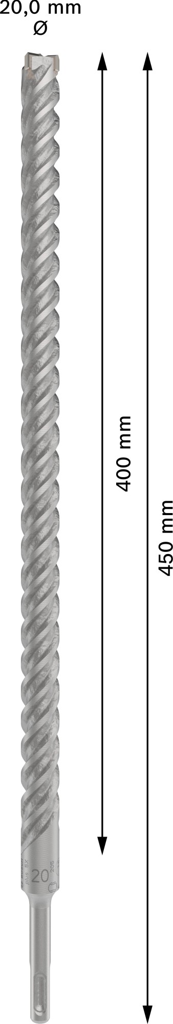 Broca para martillo PRO SDS plus-5X, 20 x 400 x 450 mm