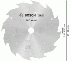Hoja de sierra circular PRO Wood cordless, 165 x 1,5 x 15,875 mm, T12