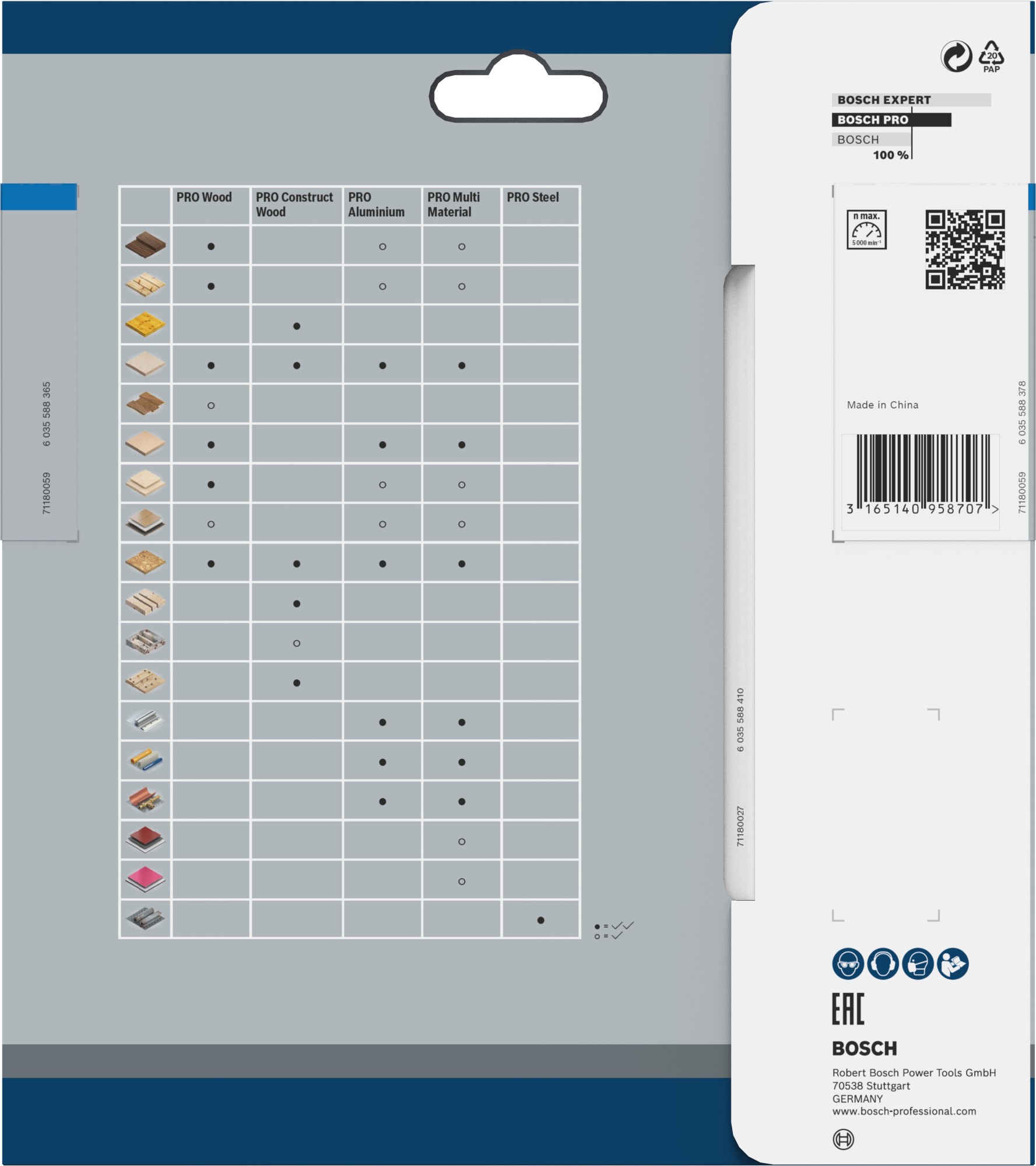 Hoja de sierra circular PRO Steel cordless, 150 x 1,6 x 20 mm
