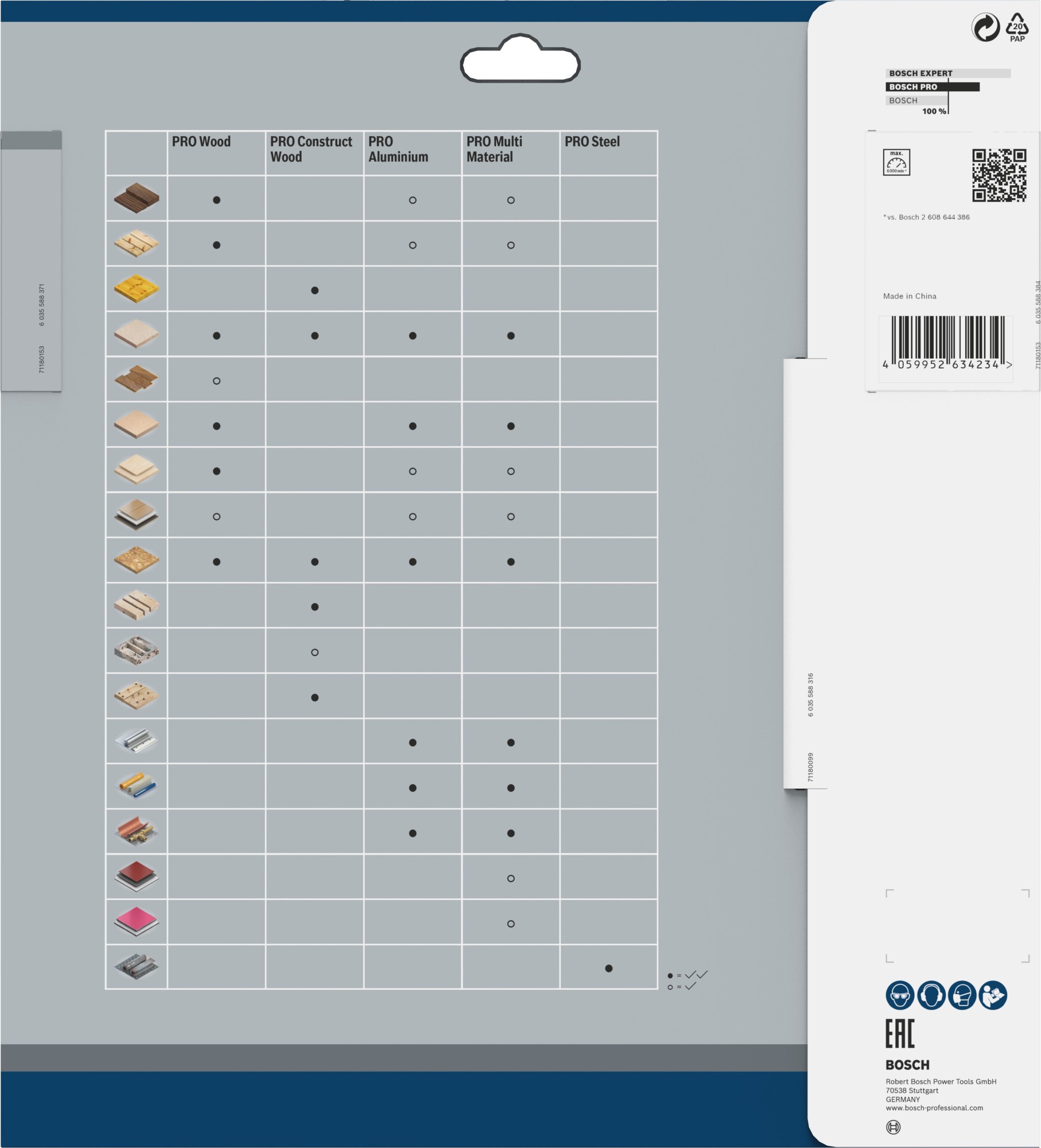 Hoja de sierra circular PRO Wood cordless, 254 x 2,2 x 30 mm, T48