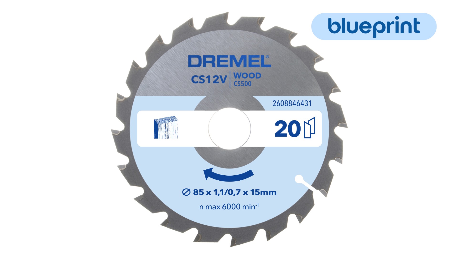 Hoja para madera DREMEL® Blueprint