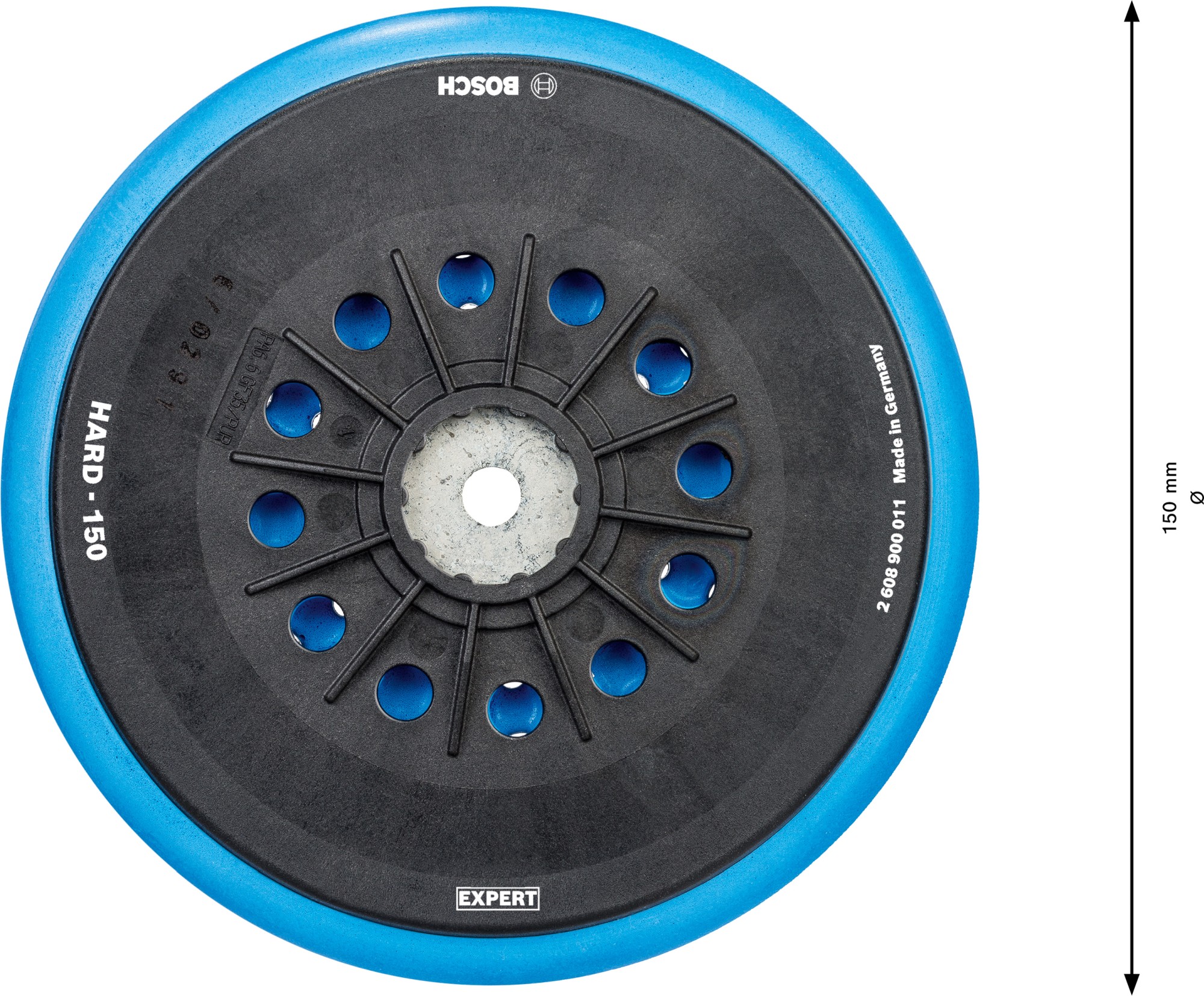 Plato de lija EXPERT Multihole para Bosch, 150 mm, duro