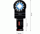 Hoja de multiherramienta EXPERT MetalMax AIZ 20 AIT de 40 x 20 mm, 5 unidades