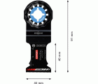 Hoja de multiherramienta EXPERT MetalMax AIZ 32 AIT de 40 x 32 mm