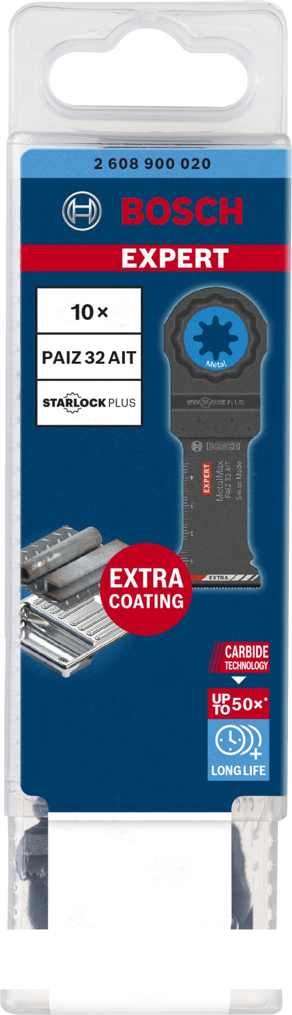 Hoja de multiherramienta EXPERT MetalMax PAIZ 32 AIT de 50 x 32 mm, 10 unidades