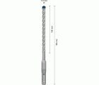 Broca para martillo EXPERT SDS plus-7X de 7 x 100 x 165 mm, 10 unidades