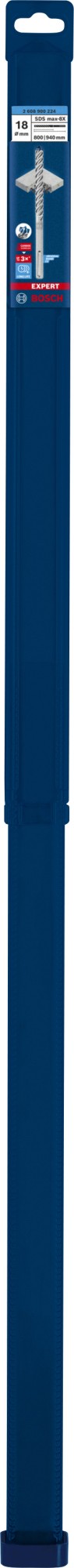 Broca para martillo EXPERT SDS max-8X de 18 x 800 x 940 mm