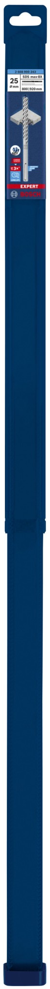 Broca para martillo EXPERT SDS max-8X de 25 x 800 x 920 mm