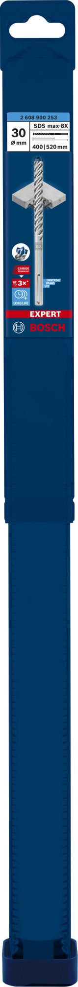 Broca para martillo EXPERT SDS max-8X de 30 x 400 x 520 mm