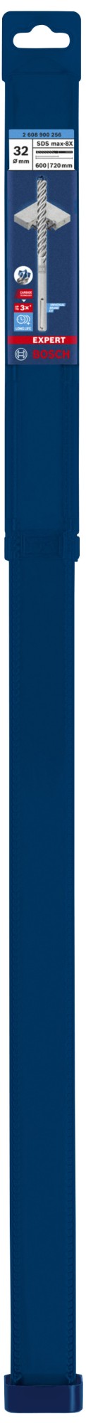 Broca para martillo EXPERT SDS max-8X de 32 x 600 x 720 mm