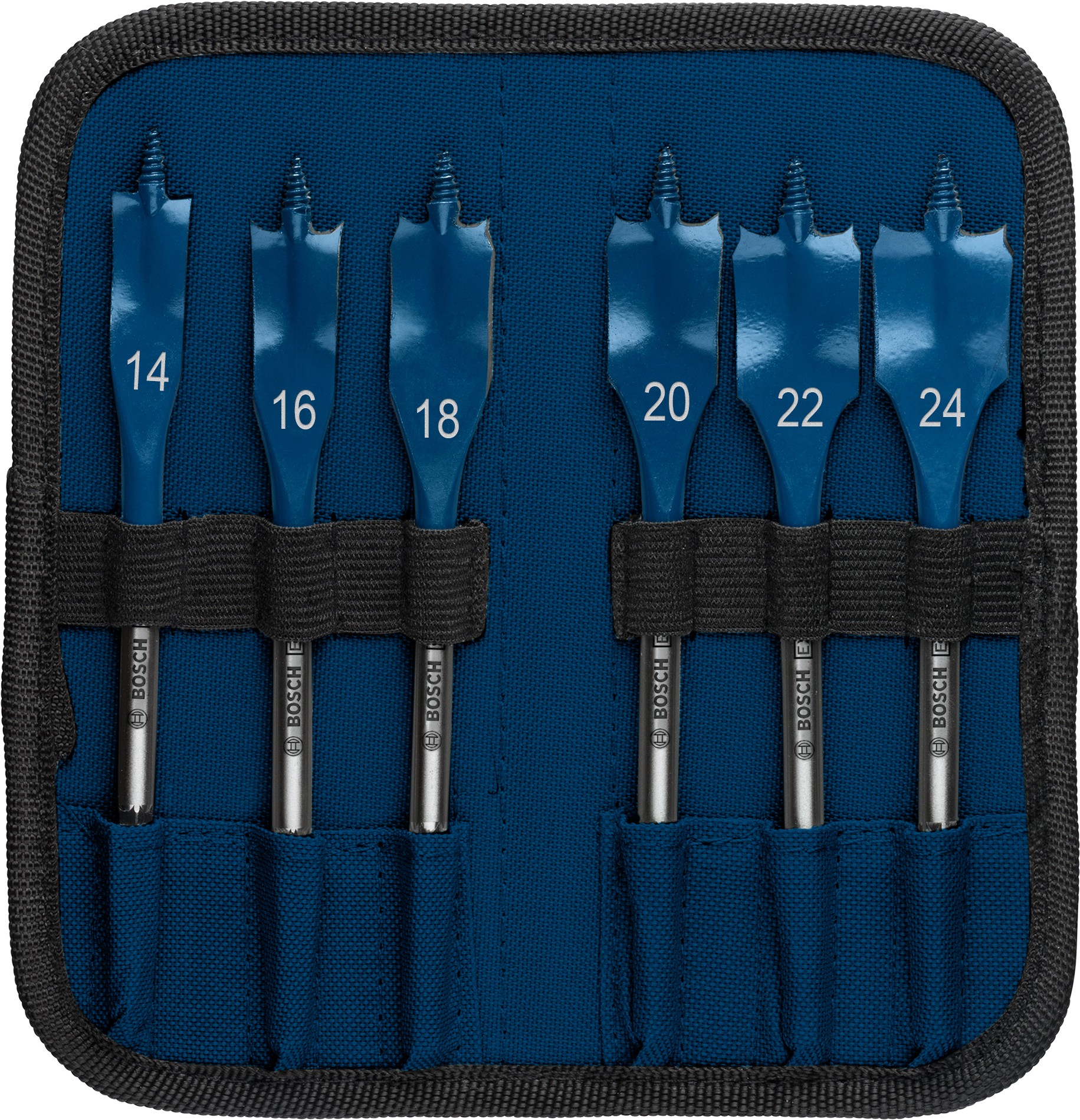 Set de brocas fresadoras planas EXPERT Self Cut Speed de 14/16/18/20/22/24 mm, 6 unidades