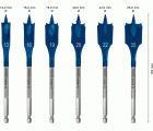 Set de brocas fresadoras planas EXPERT Self Cut Speed de 13/16/19/20/22/25 mm, 6 unidades