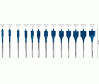 Set de brocas fresadoras planas EXPERT Self Cut Speed de 10/12/13/14/16/18/20/22/24/25/28/30/32 mm, 13 unidades