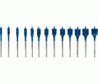 Set de brocas fresadoras planas EXPERT Self Cut Speed de 10/12/13/14/16/18/20/22/24/25/28/30/32 mm, 13 unidades