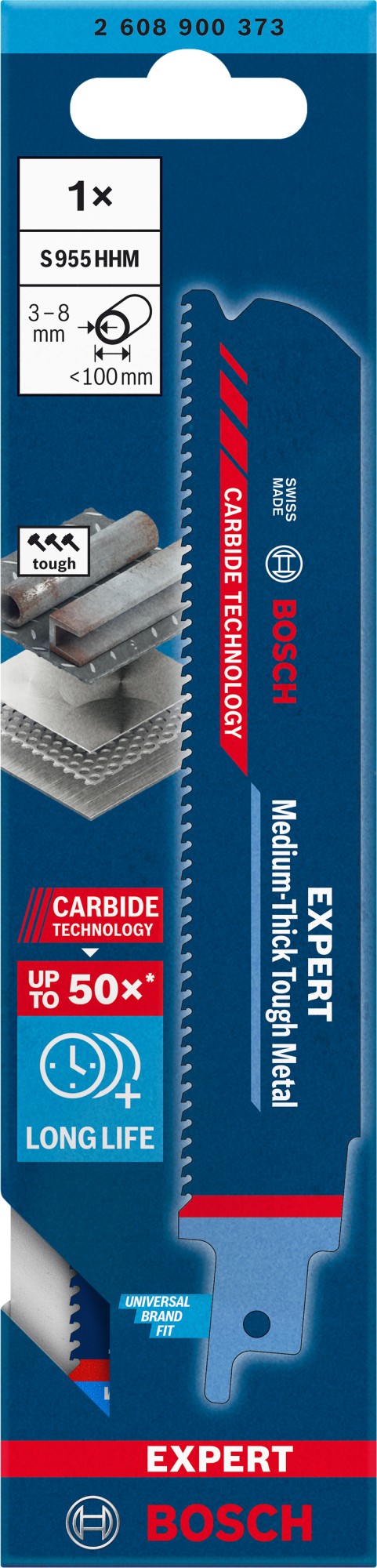 Hoja de sierra sable EXPERT ‘Medium-Thick Tough Metal’ S 955 HHM, 1 unidad