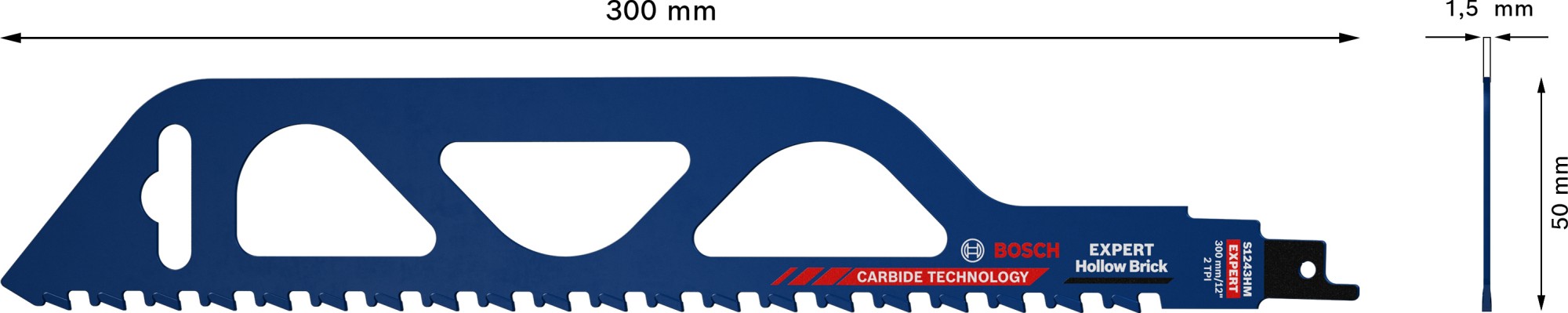 Hoja de sierra sable EXPERT 'Hollow Brick' S 1243 HM, 1 unidad