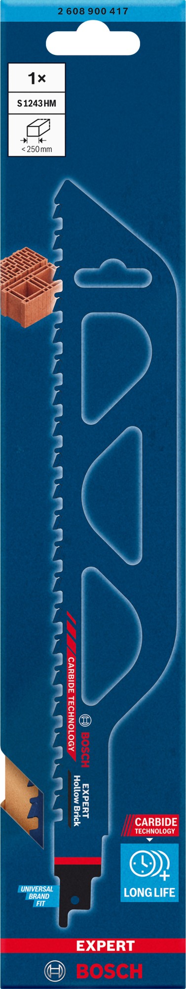 Hoja de sierra sable EXPERT 'Hollow Brick' S 1243 HM, 1 unidad