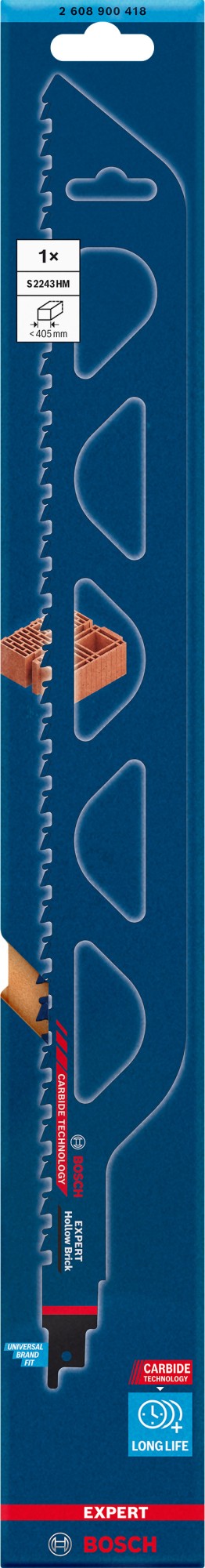 Hoja de sierra sable EXPERT 'Hollow Brick' S 2243 HM, 1 unidad