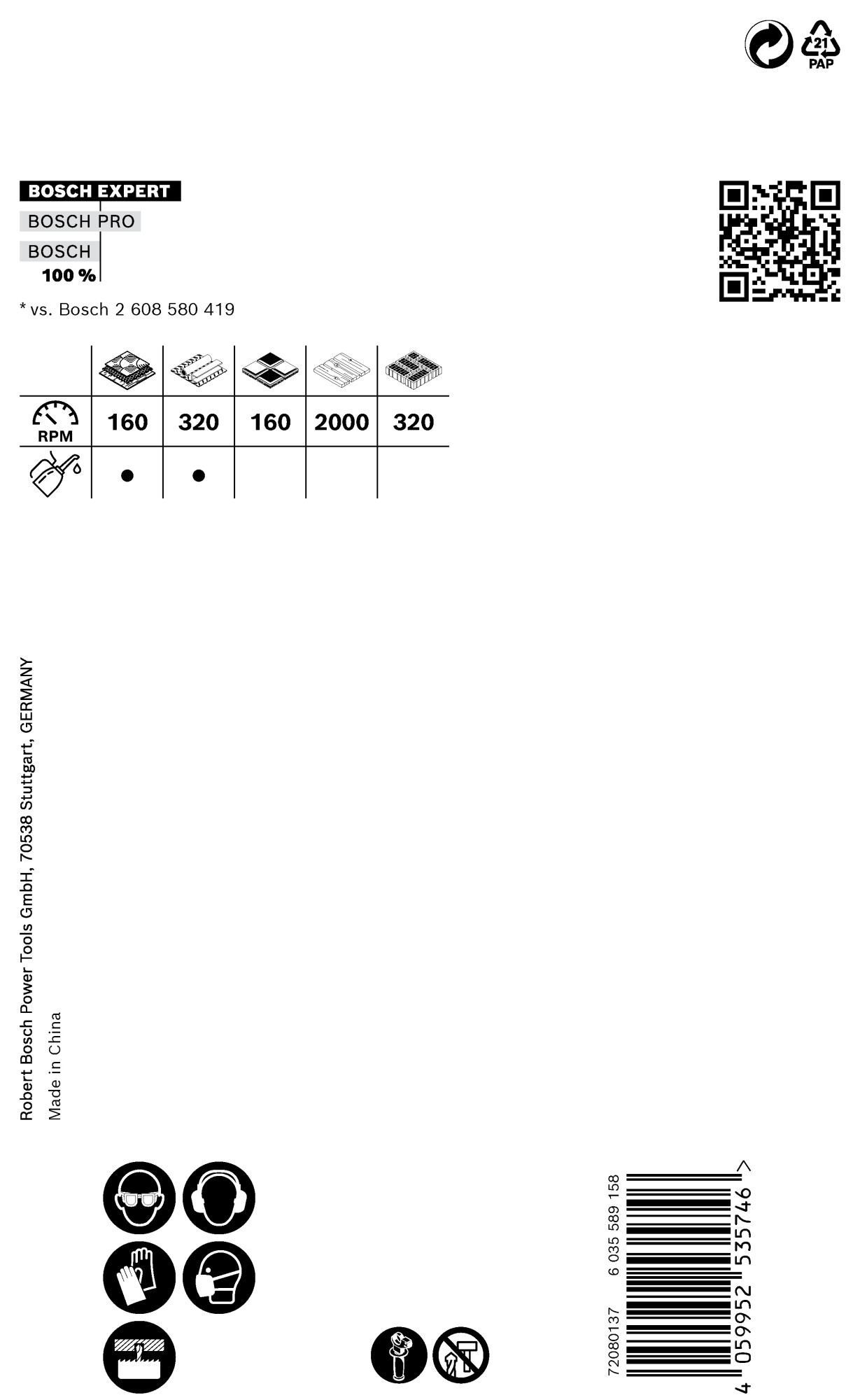 Sierra de corona EXPERT Tough Material de 54 x 60 mm
