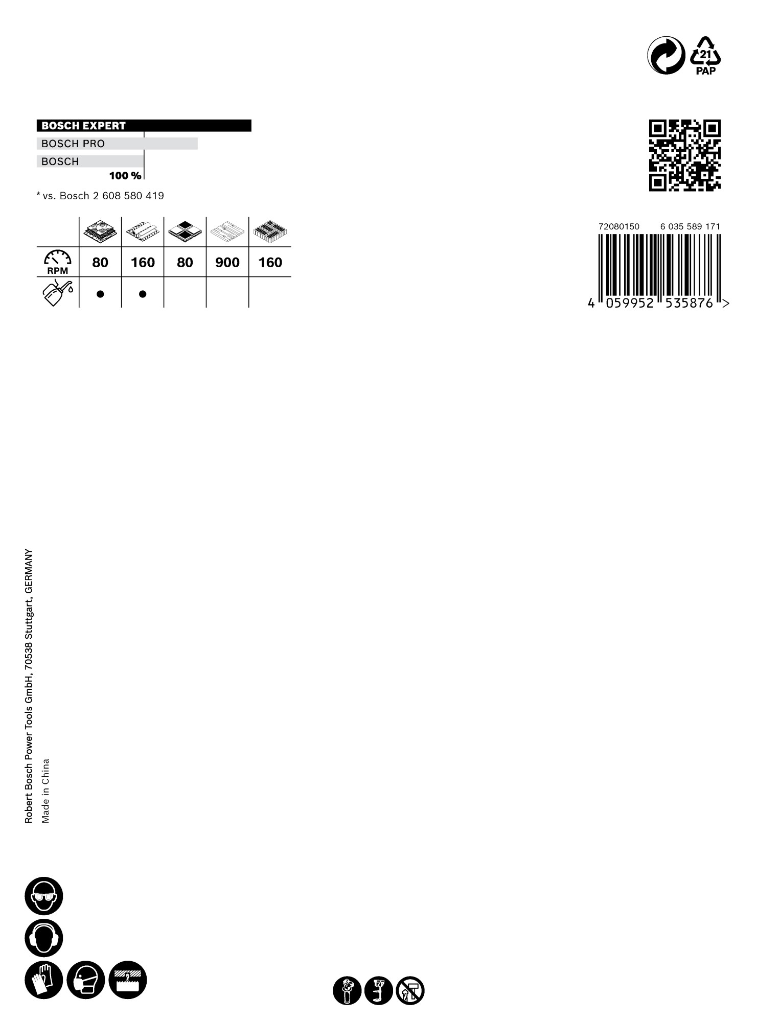 Sierra de corona EXPERT Tough Material de 111 x 60 mm