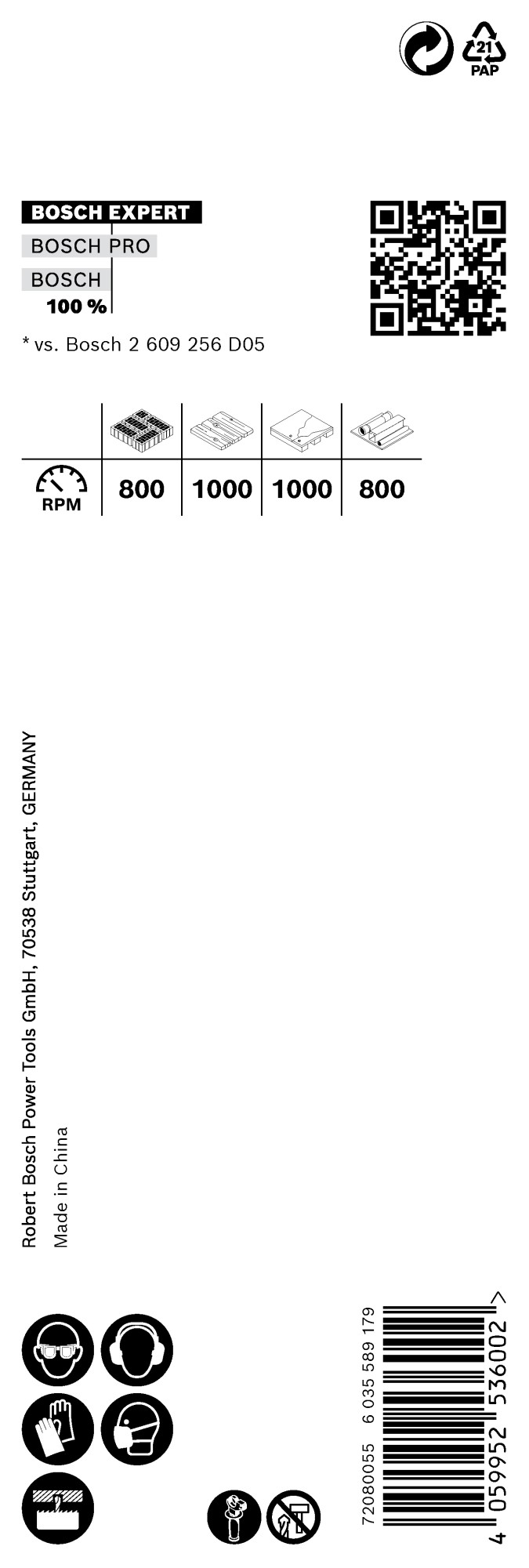 Sierra de corona EXPERT Construction Material de 25 x 60 mm