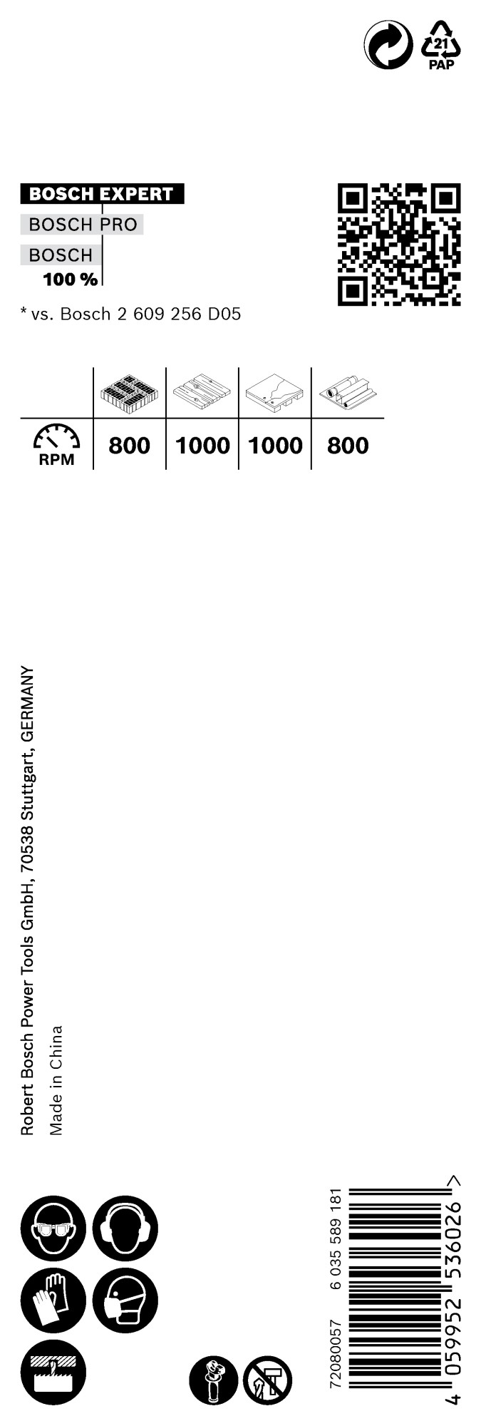 Sierra de corona EXPERT Construction Material de 32 x 60 mm