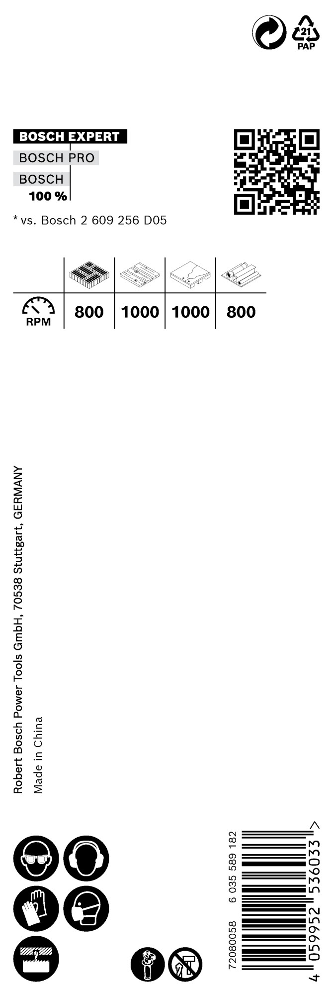 Sierra de corona EXPERT Construction Material de 35 x 60 mm