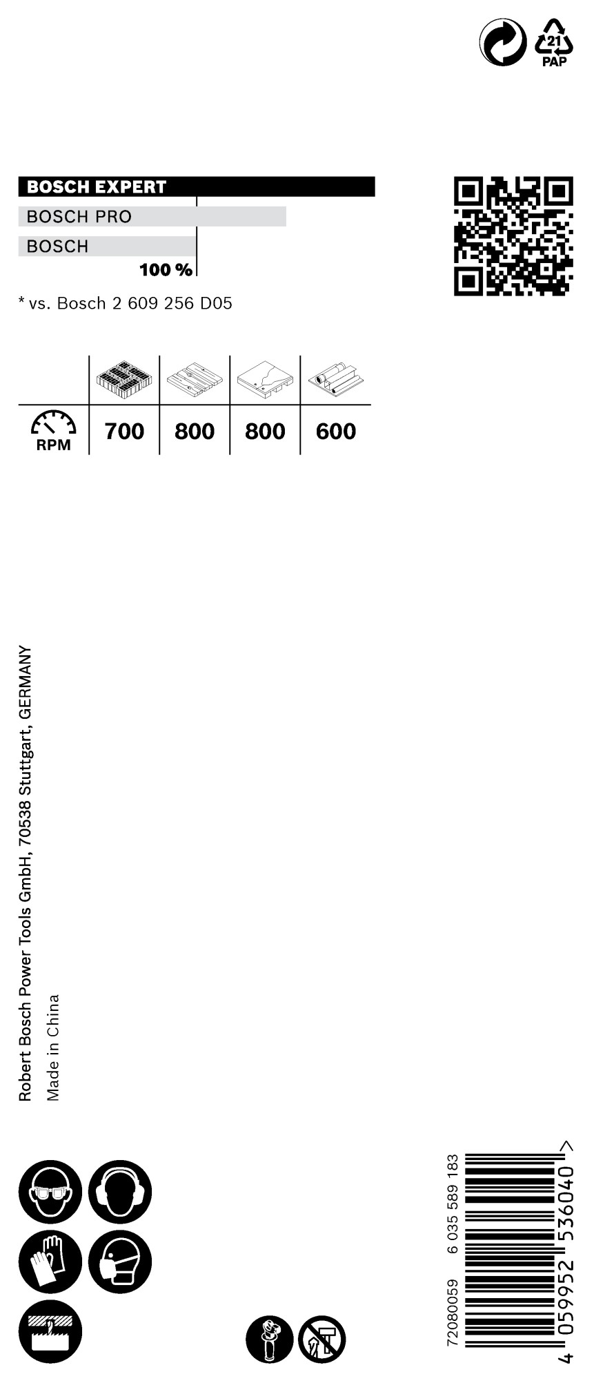 Sierra de corona EXPERT Construction Material de 38 x 60 mm