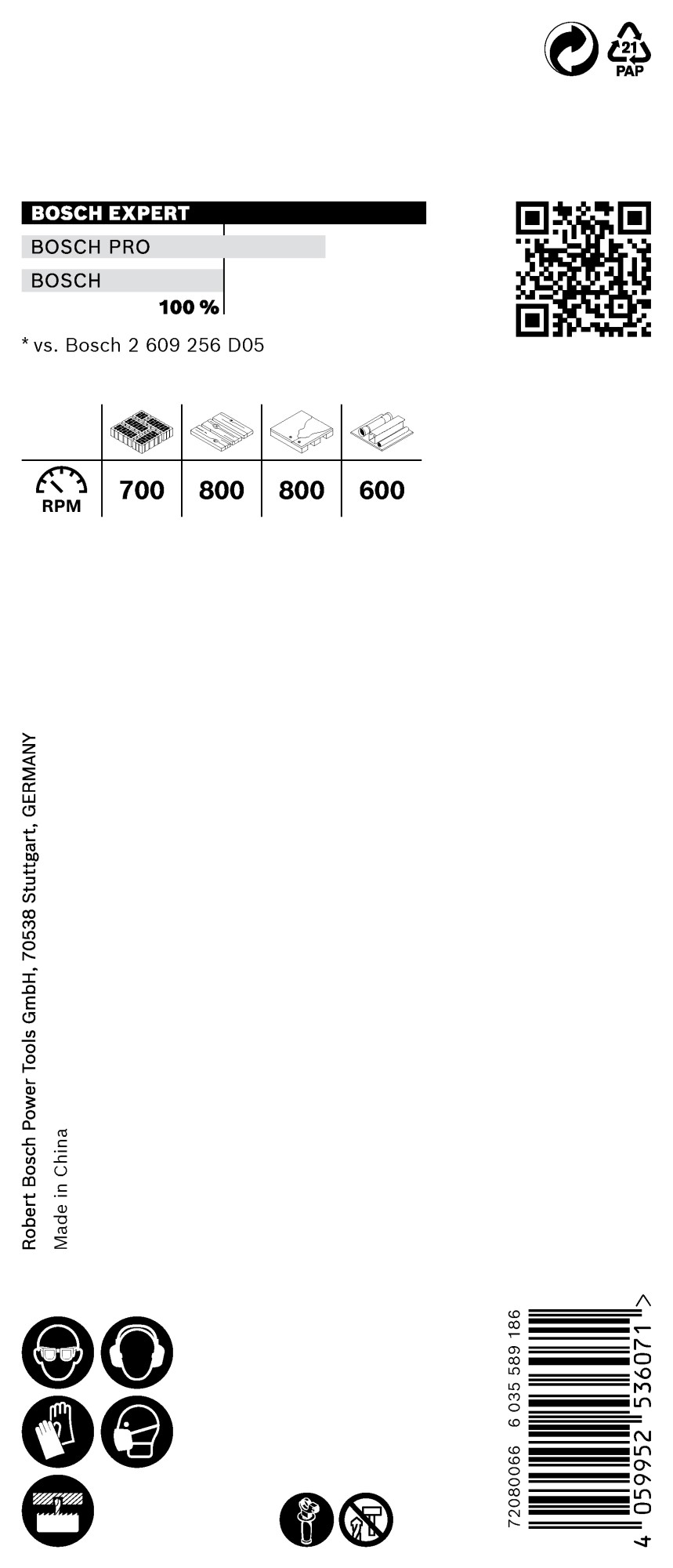 Sierra de corona EXPERT Construction Material de 44 x 60 mm