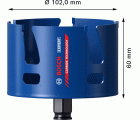Sierra de corona EXPERT Construction Material de 102 x 60 mm