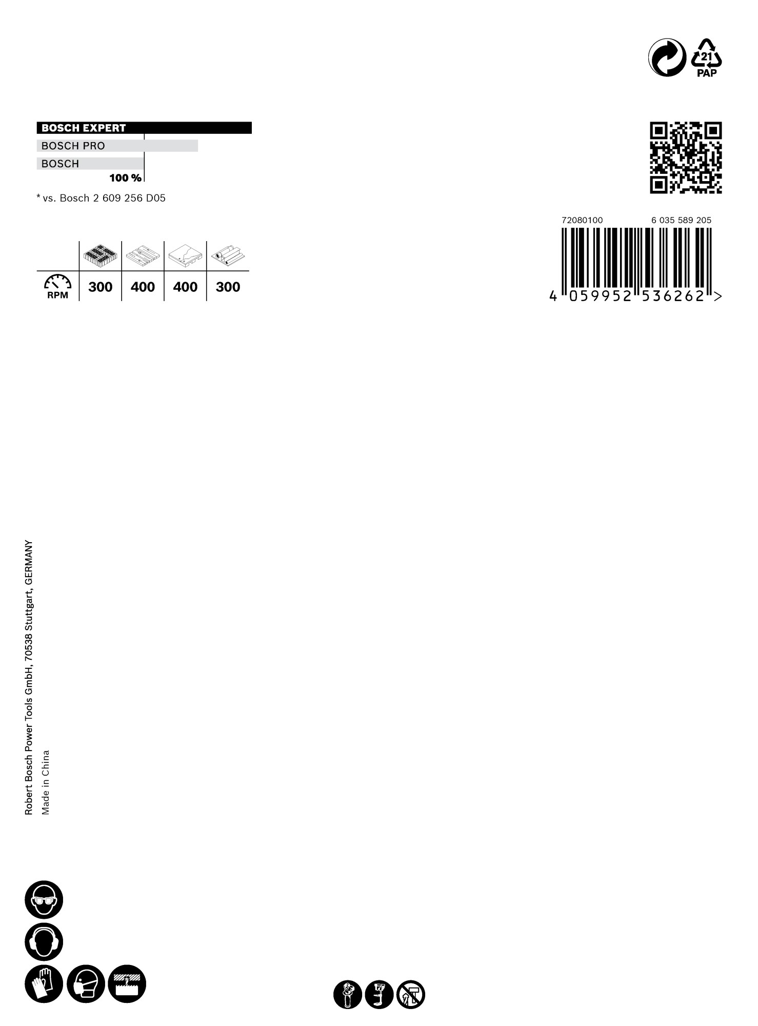 Sierra de corona EXPERT Construction Material de 102 x 60 mm