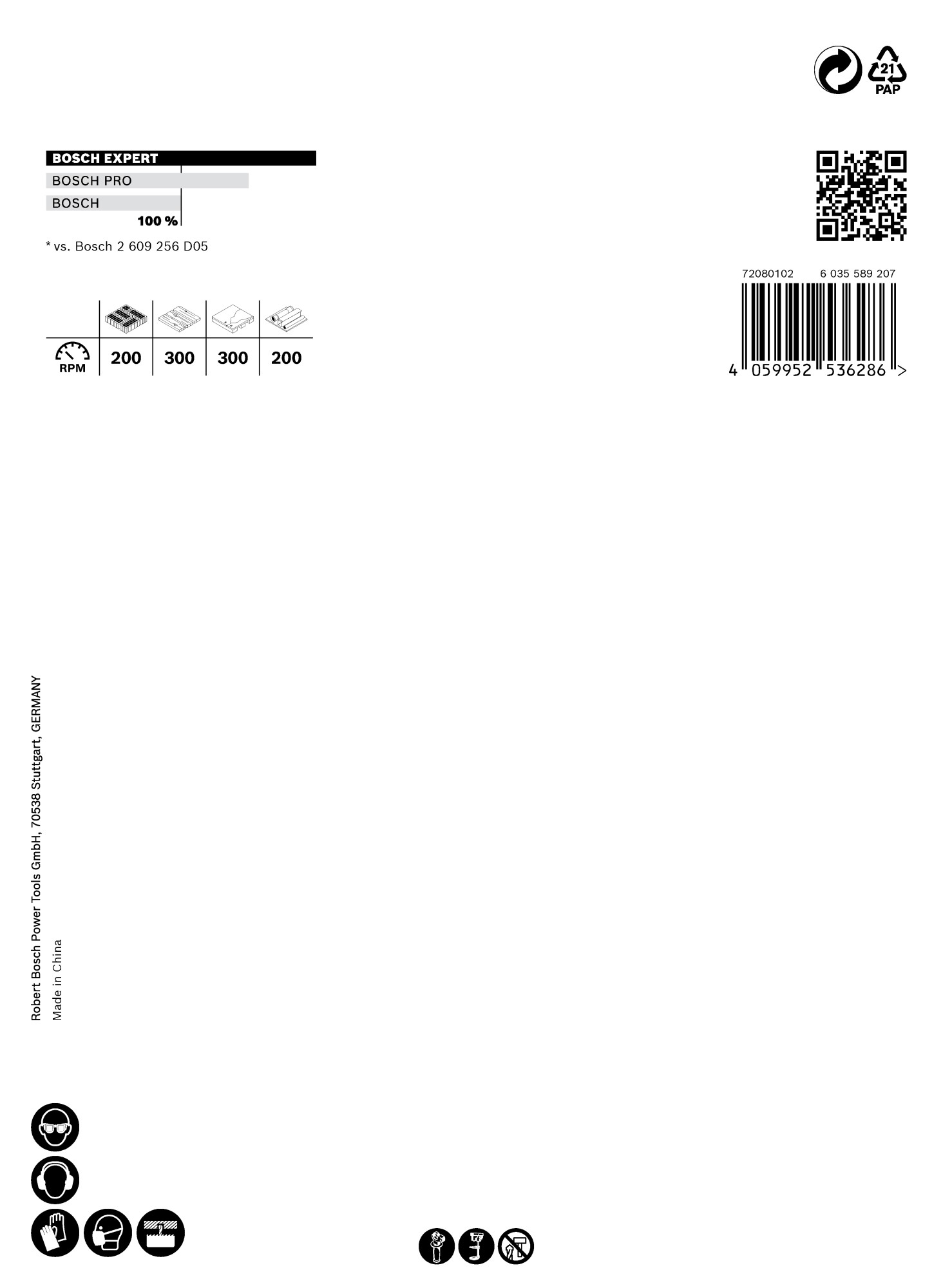 Sierra de corona EXPERT Construction Material de 111 x 60 mm