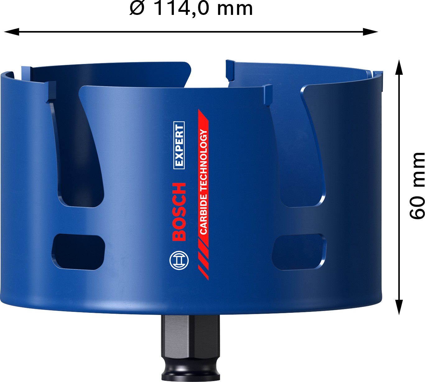 Sierra de corona EXPERT Construction Material de 114 x 60 mm