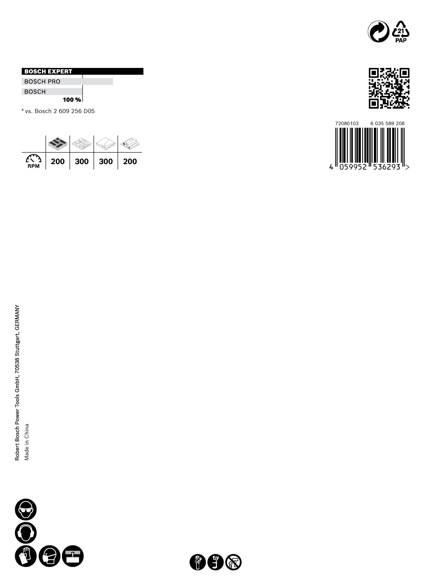 Sierra de corona EXPERT Construction Material de 114 x 60 mm