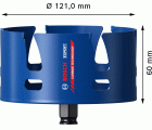 Sierra de corona EXPERT Construction Material de 121 x 60 mm