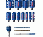 Set de sierra de corona EXPERT Construction Material de 20/22/25/32/35/40/44/51/60/68/76 mm, 15 unidades