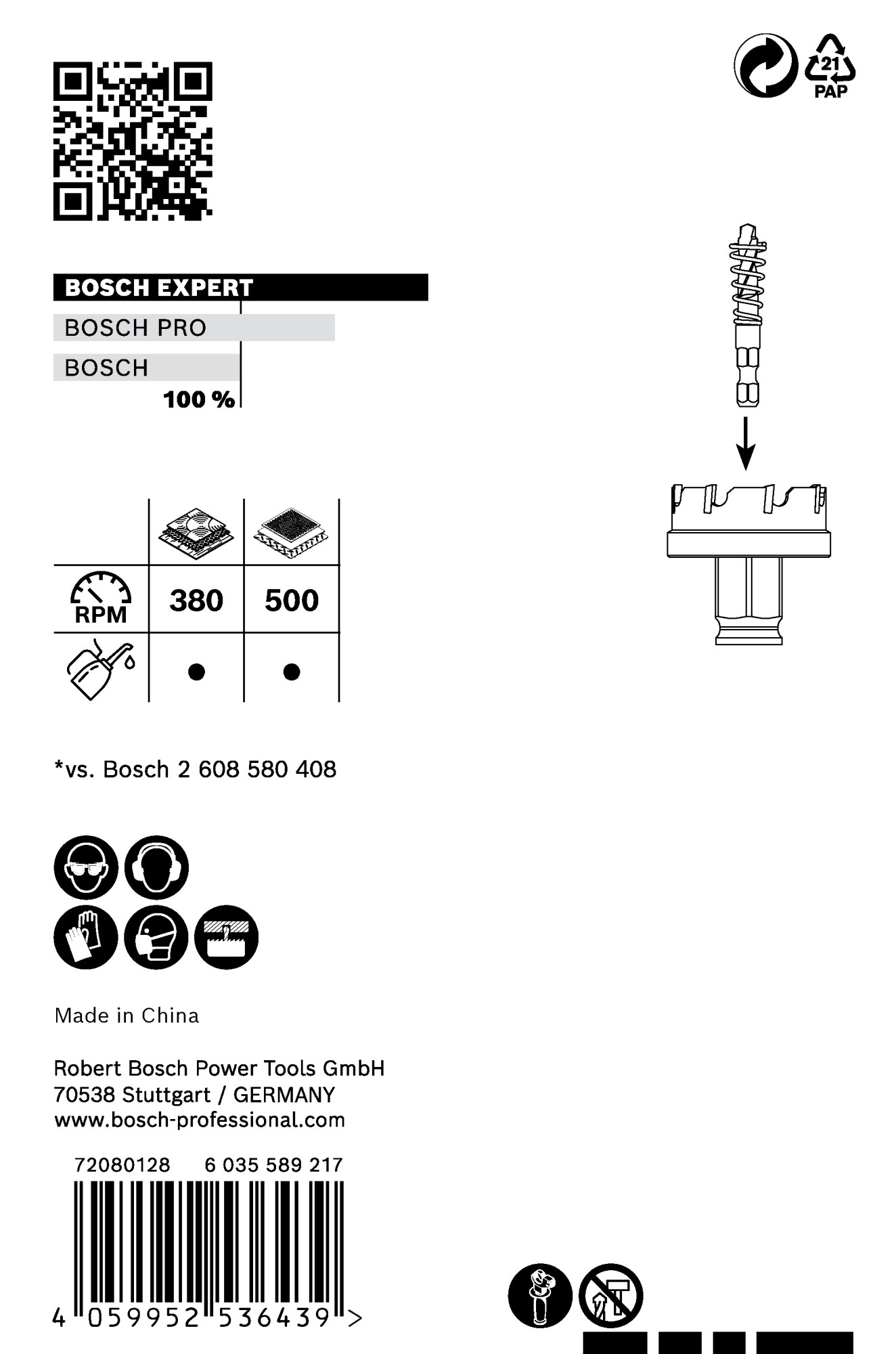 Sierra de corona EXPERT Sheet Metal de 32 x 5 mm