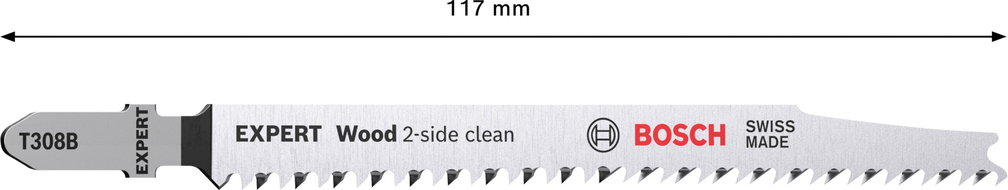 Hoja de sierra de calar EXPERT 'Wood 2-side clean' T 308 B, 3 unidades