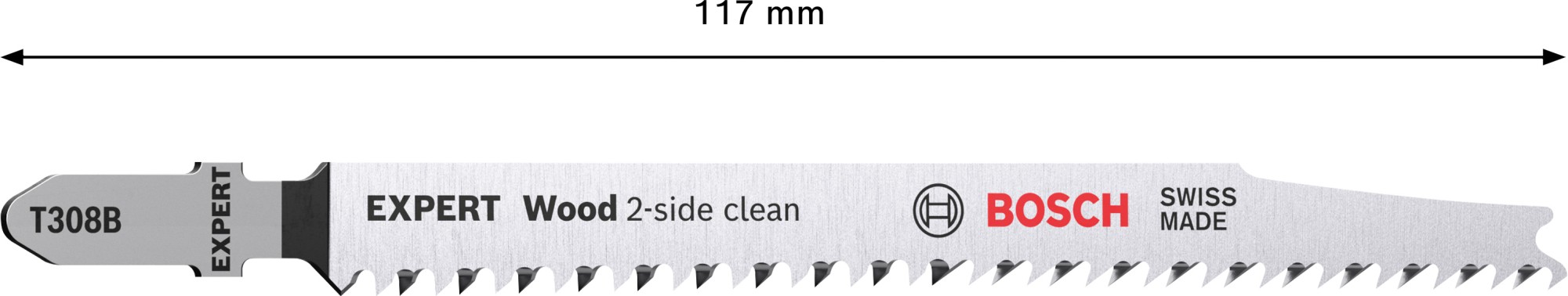 Hoja de sierra de calar EXPERT 'Wood 2-side clean' T 308 B, 100 unidades