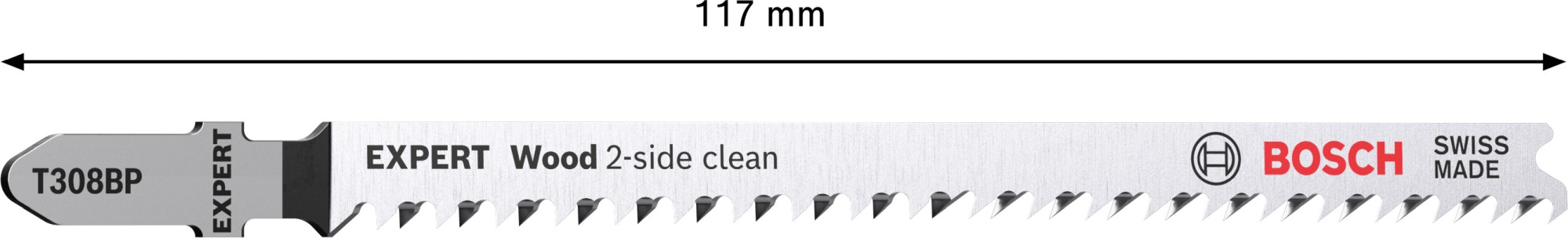 Hoja de sierra de calar EXPERT Wood 2-side clean T308BP, 3 uds.