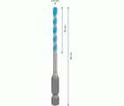 Broca EXPERT HEX-9 MultiConstruction de 4 x 45 x 90 mm