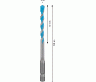 Broca EXPERT HEX-9 MultiConstruction de 5 x 50 x 100 mm