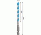 Broca EXPERT HEX-9 MultiConstruction de 6,5 x 60 x 100 mm
