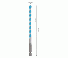 Broca EXPERT HEX-9 MultiConstruction de 7 x 90 x 150 mm