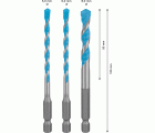 Set de 3 brocas EXPERT HEX-9 MultiConstruction de 5/6/8 mm