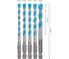 Set de 6 brocas EXPERT HEX-9 MultiConstruction de 5,5/6/6/7/8 mm