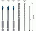 Set mixto de brocas EXPERT HEX-9 Hard Ceramic de 6 mm, 5 unidades