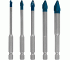 Set de brocas EXPERT HEX-9 Hard Ceramic, 4 x 90; 5 x 90; 6 x 90; 8 x 90; 10 x 90 mm, 5 unidades