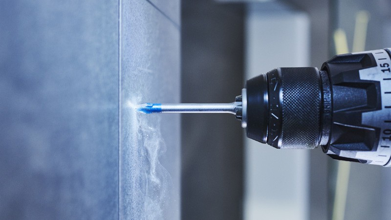 Set de brocas para tejas EXPERT HEX-9 Hard Ceramic de 6 mm, 5 unidades